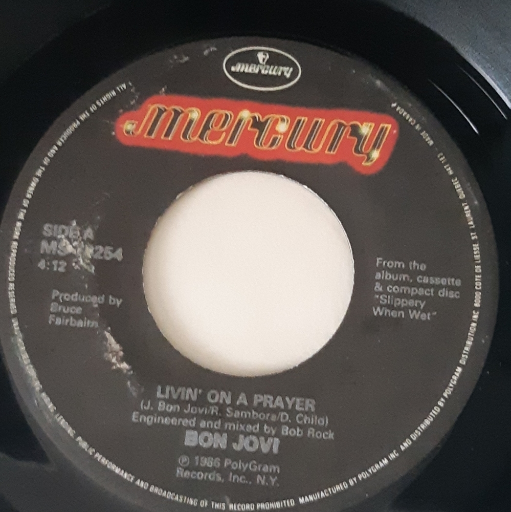3/$90●Bon jovi●Living on a Prayer●1986